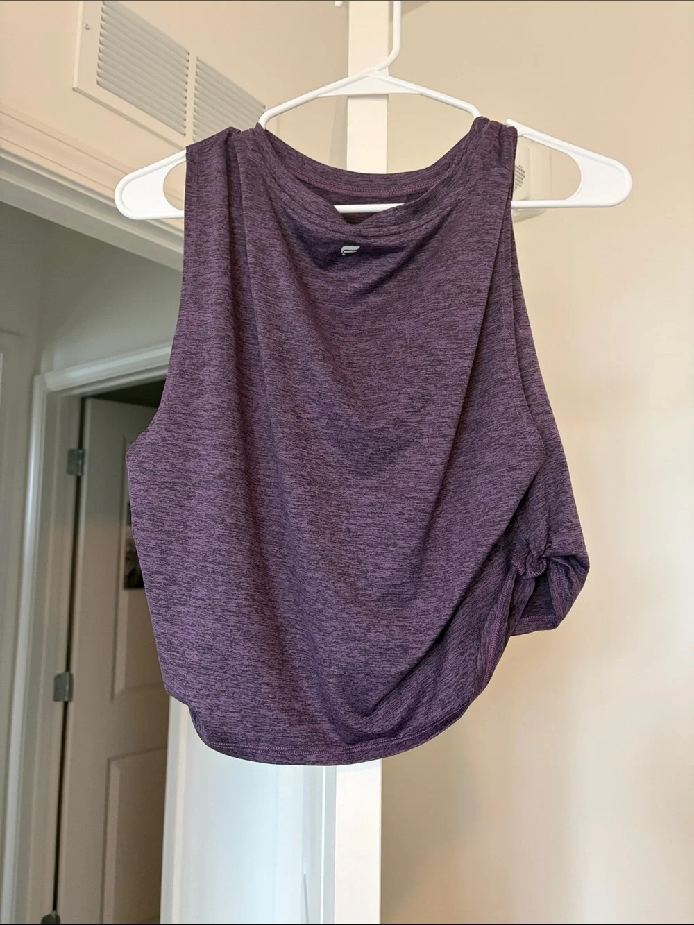 Fabletics Heathered Plum Racerback Tank - Picture 2 of 3
